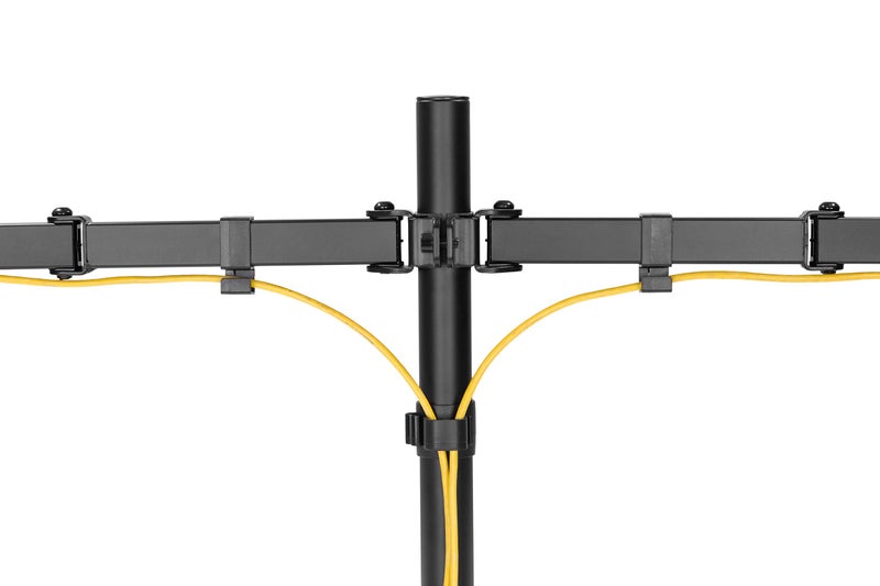 AMER MOUNTS Amer Dual LED LCD Monitor Free-Standing Desk Stand for 2 Screens up to 32 inches Heavy-Duty Fully Adjustable Arms with Max VESA 100x100mm (2EZSTAND) - Image 4